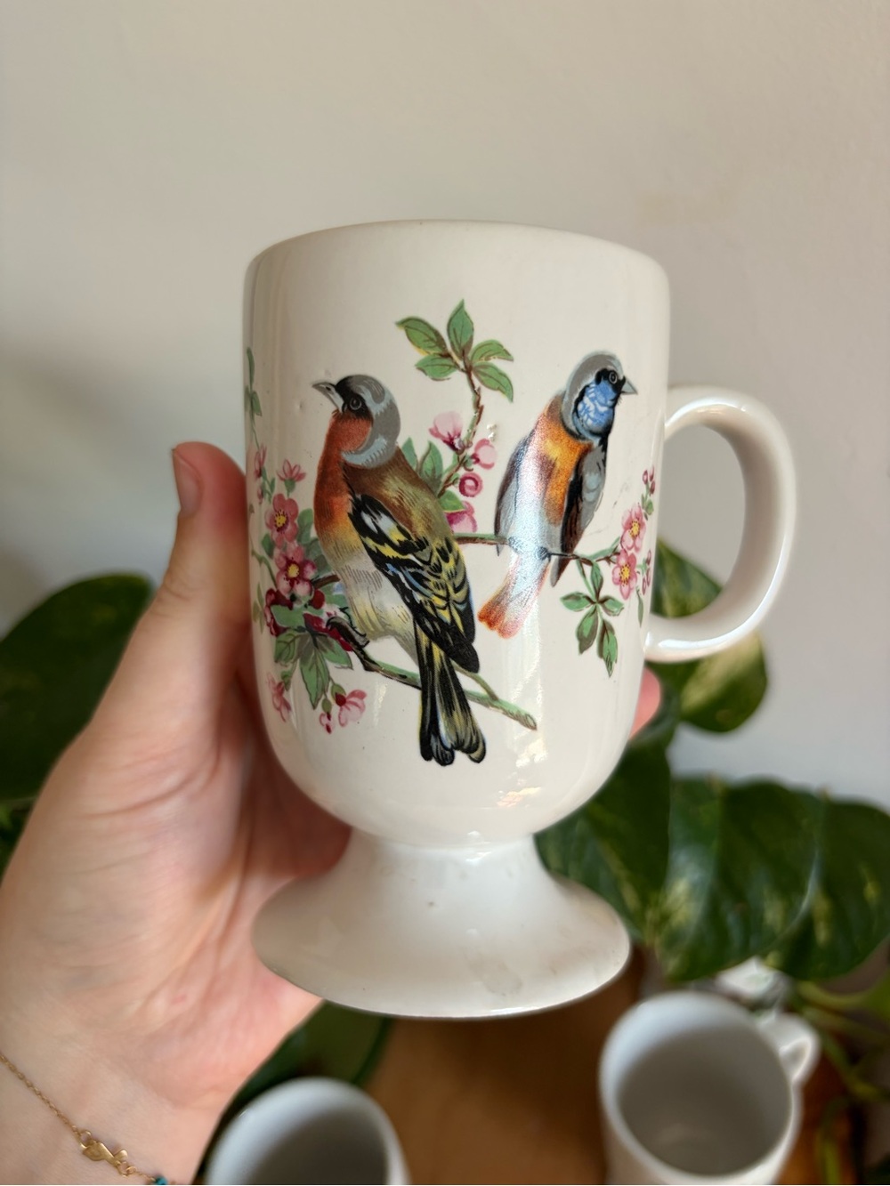 Set of 4 Vintage Ceramic Bird Mugs - Picture 6 of 13